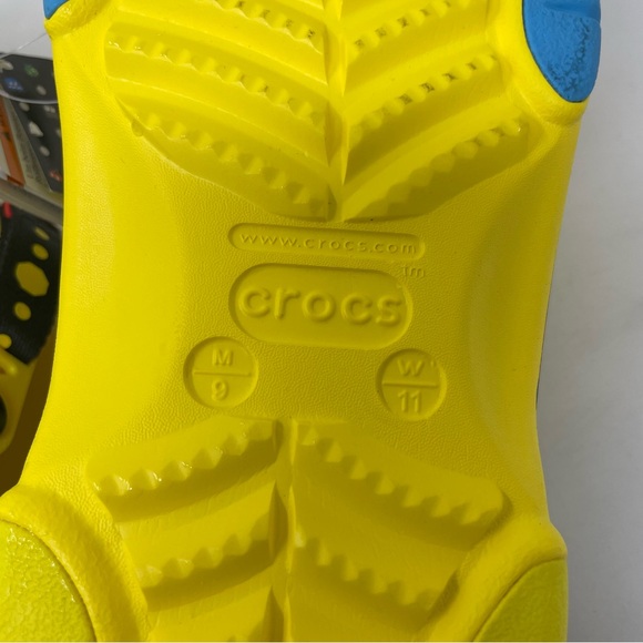 CROCS | Shoes | New Crocs Pacman All Terrain Clog Jibbitz Yellow Black ...